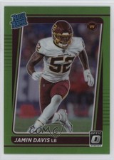 2021 Panini Donruss Optic Rated Rookie Lime Green Prizm 3/35 Jamin Davis 0a4r