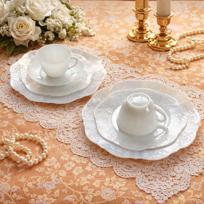 VTG MacBeth-Evans American Sweetheart Monax Opalescent Set of 2 Place Settings