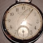 VTG Ingraham Biltmore Mechanical 2” Wind Up Pocket Watch, cracked Glass works — photo 2