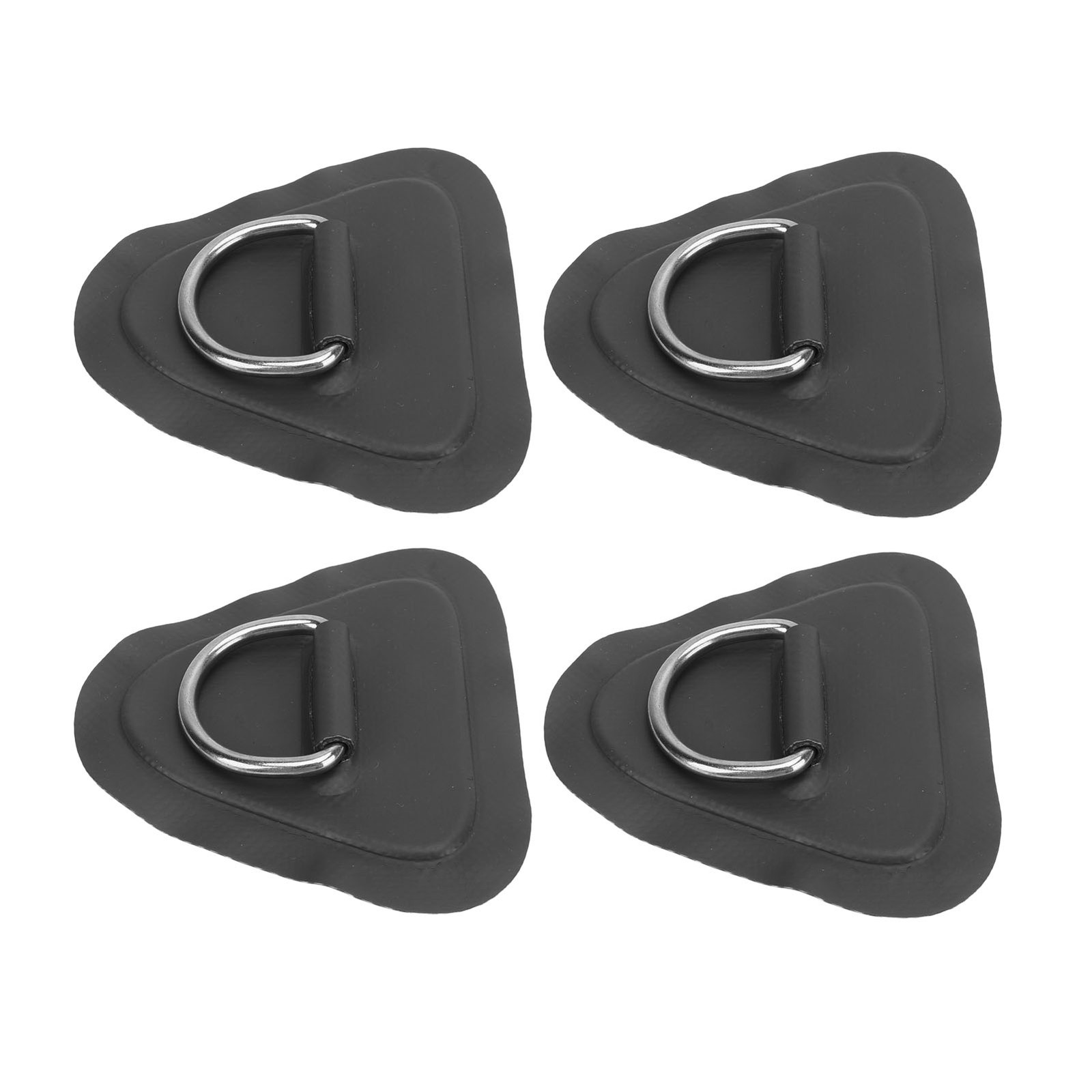 4 Pcs D Ring Patch Stainless Steel D Ring Pad For Inflatable Boat Surfboard Ding