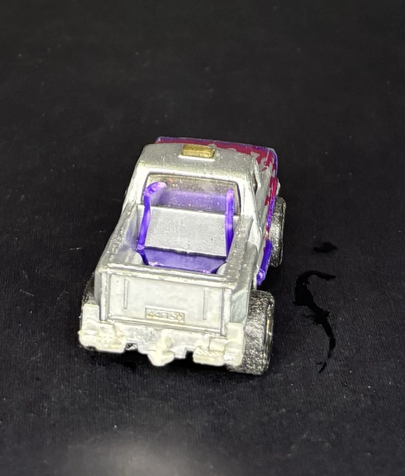 Vintage 1982 Matchbox Pickup Truck Flareside Ford F150 Silver With Flames - Image 4 of 4