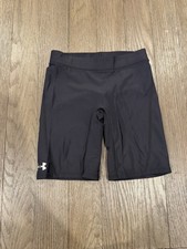 Mens Black Under Armour Booty Short Shiny Spandex Tights Compression Shorts S