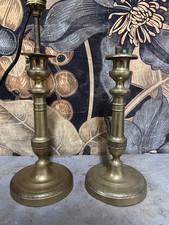 Paire de Bougeoir Bronze Ancien Chandelier Époque Empire