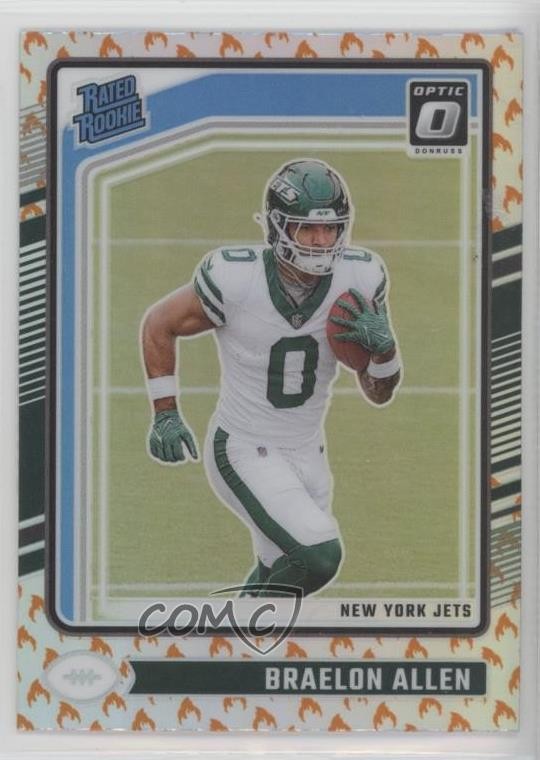 2024 Panini Donruss Optic Rated Rookie Fire Prizm Braelon Allen #211 0h6w