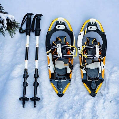 #ad Denali Pro Snowshoes 8x21 Winter Hiking Kit w Poles amp; Carry Bag – 150 lb Rated $49.99