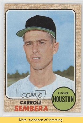 1968 Topps Carroll Sembera #207 READ 0c4