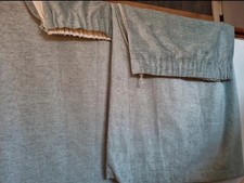Duck Egg Chenille Curtains Pencil Pleat 66x90 inch