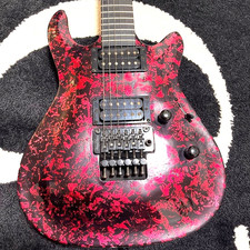 ESP MIJ Original Custom Volcano Red Guitar Ebony Floyd Rose Metal Rare Japan