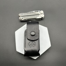 Leather Sheath - Medium for Leatherman WAVE ,Belt Loop Carry, Genuine Leather