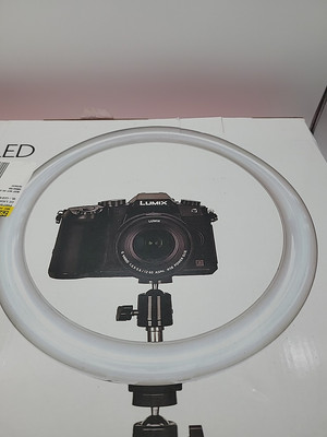 Sunpak 12'' Bi-color Ring Light Kit with BOYA Lavalier Microphone VL-LED162-12-LM