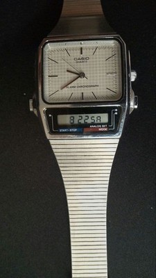 The Original Excellent AQ-450 CASIO Analog-Digital Quartz Watch Silver