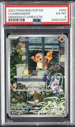 2023 POKEMON SVP EN-SV BLACK STAR PROMO #044 CHARMANDER PSA 6