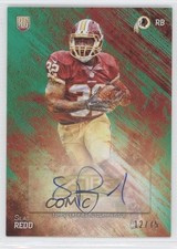 2014 Topps Fire Rookie Green Auto 12/75 Silas Redd #158 Auto 4g6