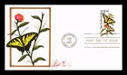 US COVER TIGER SWALLOWTAIL BUTTERFLY WILDLIFE CAPEX FDC PUGH HAND PAINTED
