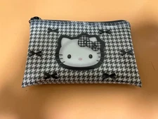 Daiso Flat Pouch Sanrio Hello Kitty Black