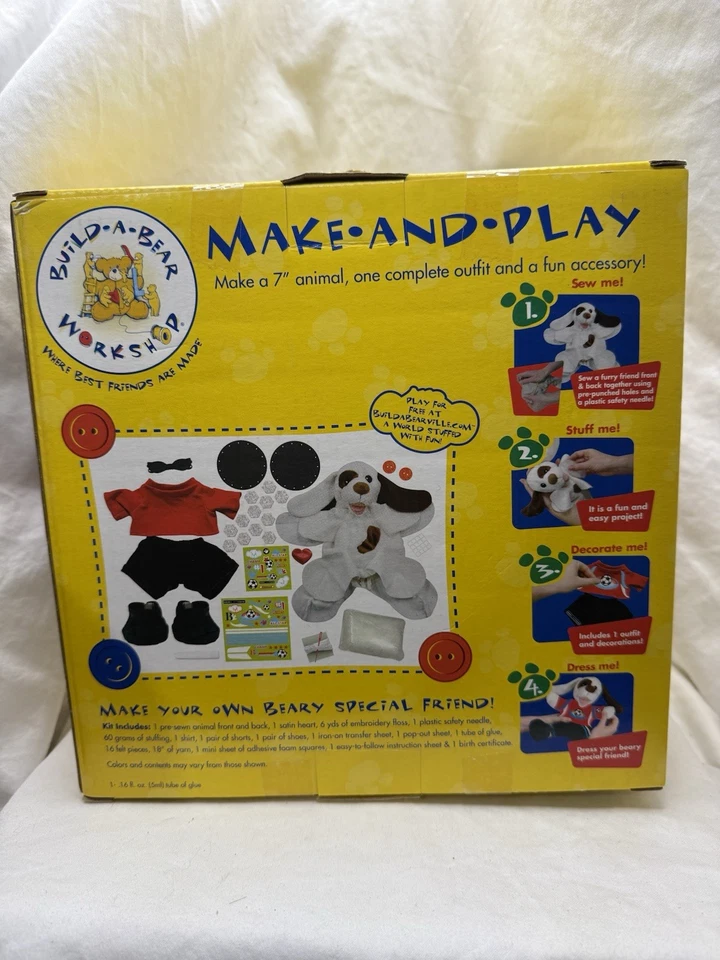 NEU Build A Bear verspielter Welpensport Fußball Make and Play Kit - Bild 3 von 4