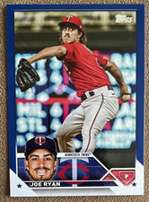 2023 Topps Series 2 - Joe Ryan #467 Royal Blue Minnesota Twins Parallel Card