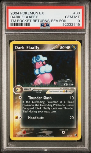 Dark Flaaffy graded PSA 10 for sale on eBay