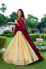 Designer Georgette Lehenga Choli with Heavy Dupatta Bridal Reception Wear