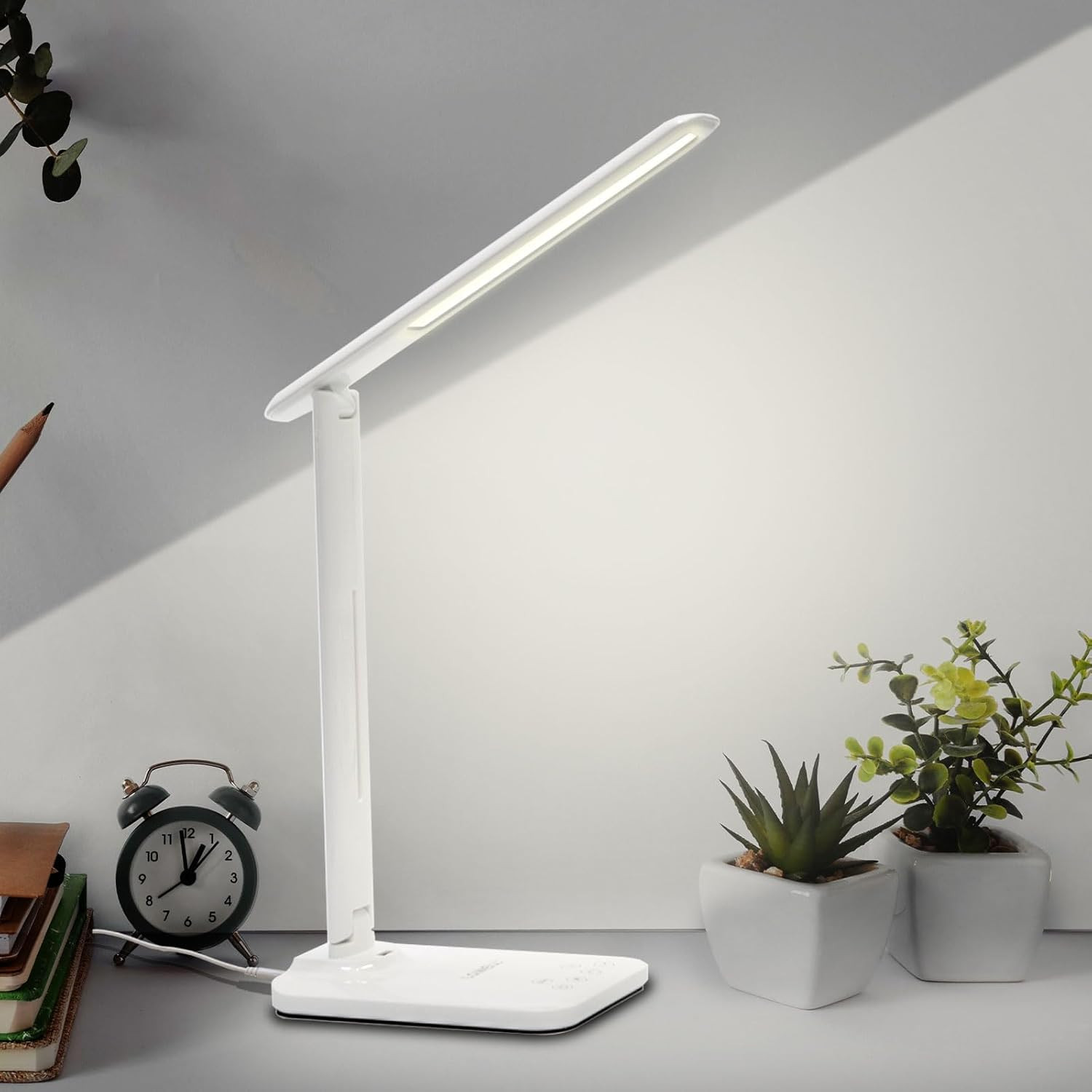 Lampada da Scrivania LED Dimmerabile - 3 Temperature e 9 Livelli di Luce