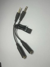 Genuine SENNHEISER Cable Adapter Female 1/4" to Male 1/8" 3.5mm Plug Headphones