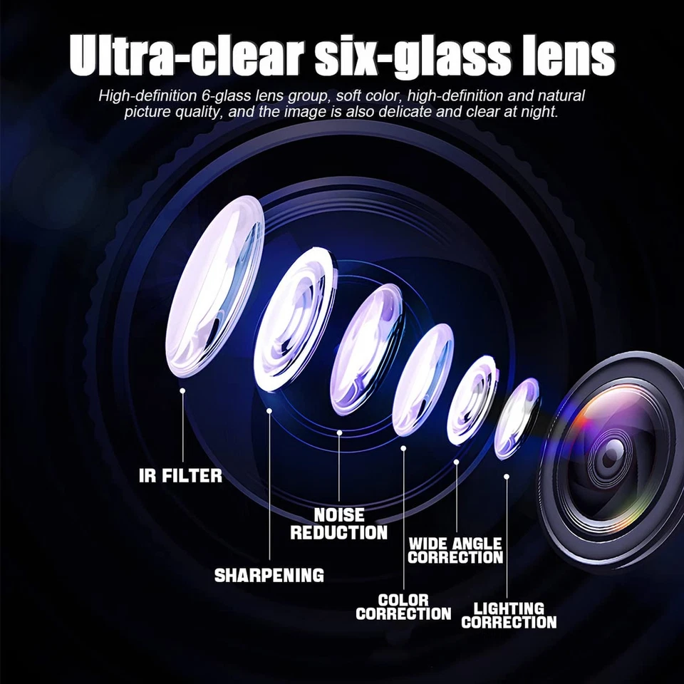 Car Dash Cam Backup Rearview Mirror Camera, 4.3" Full HD 1080P Smart Rearview... - Image 3 of 4