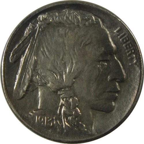 1913 S Type 1 Indian Head Buffalo 5c Uncirculated Details SKU:I25801