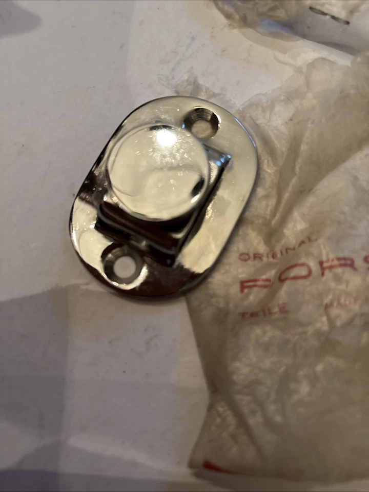 NOS Porsche 356 911 912 Headrest Mount Bracket Pair ORIGINAL Thumb Screws - Image 2 of 4