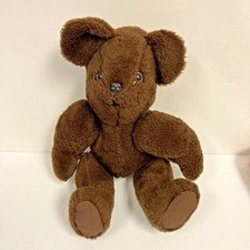 Vintage Dark Brown Teddy Bear 17" H F3-113