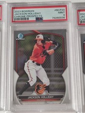 JACKSON HOLLIDAY 2023 Bowman Chrome Prospects BCP20 RC Rookie PSA 9 MINT Orioles