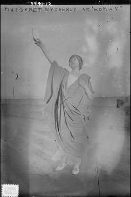 Margaret De Wolfe Wycherly as Woman, 1881-1956, English stage actress,
