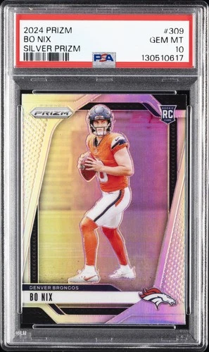2024 PANINI PRIZM SILVER PRIZM #309 BO NIX PSA 10