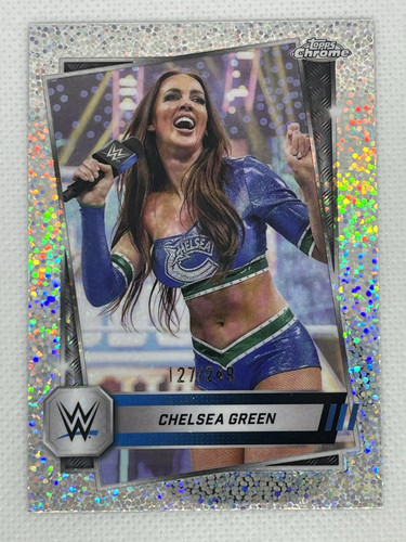 Chelsea Green 2025 Topps Chrome WWE Speckle Refractors /249 #104