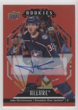 2022-23 Upper Deck Allure Rookies Red Rainbow Jake Christiansen #106 Auto 1os2