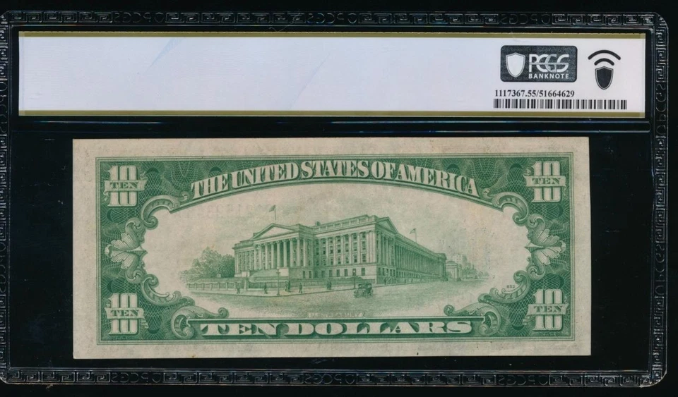 AC $10 1934A North Africa PCGS 55 Fr 2309 - Image 2 of 2