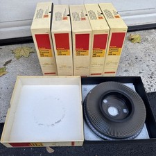 LOT OF 6 Kodak Carousel Transvue 140 Slide Projector Trays B140T In Boxes FAST