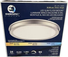 Energetic 14” Slim LED Flush Mount Light Fixture Item  1783628 Model  MXL1148