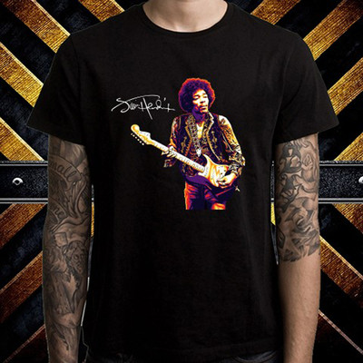 New The Jimi Hendrix Experience Rock Band Legend Men/'s Black T-Shirt Size S-3XL