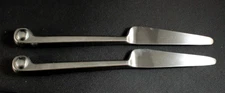Joseph Abboud CONTEMPO Dinner Knives * Set of 2 * Stainless 9 3/8" China