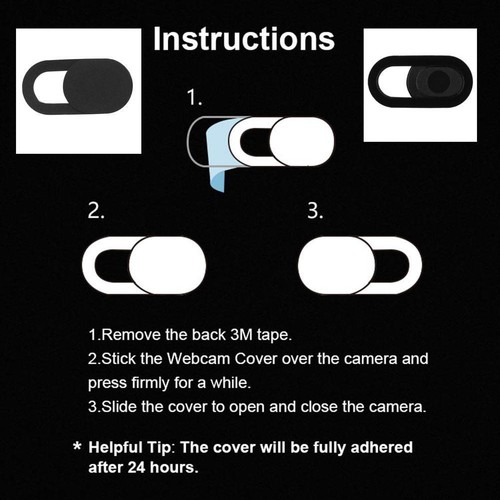 Amazingdeal webcam cover privacy protezione otturatore per il telefono portatile - Afbeelding 11 van 12