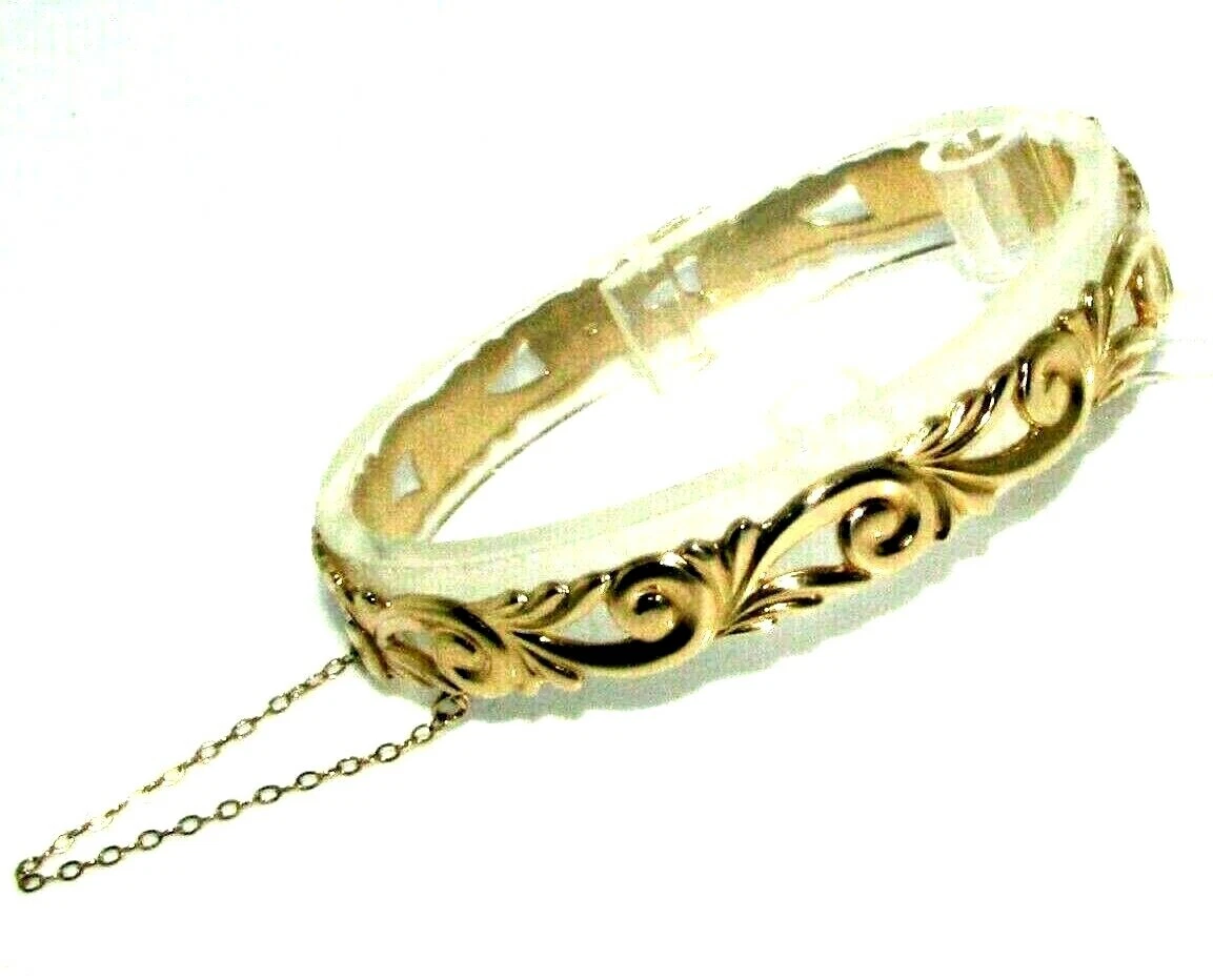 Ladies Women s 9ct 9Carat Yellow Gold Bangle eBay