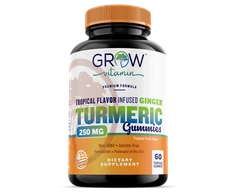 Grow Vitamin Turmeric Curcumin Gummies with Ginger gummies