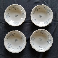 Set of 4 Johann Haviland Blue Garland Fruit Berry Bowls Bavaria Germany China