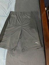 Puma Kids Grey and Black Shorts Size XLarge