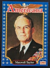 Maxwell Taylor 1992 Americana Starline Card #161 (NM)