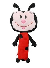 Childrens Car Seat belt Ladybug Soft Toy Pet Travel Companion Pillow