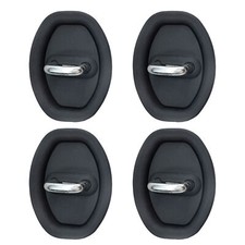 4x Car Door Lock Latches Cover Silicone Car Door Latch Protector Self-Adhesive