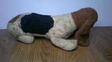 vintage very rare Rushton rubber faced hound dog plush stuffed animal    Z85