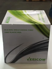 Vericom RG-6 Dual Shield Coaxial Cable 1000' Plastic Reel