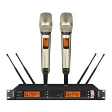 Pro UR24D Digital Wireless Microphone 2 SKM9000 Mic DJ Karaoke UHF System